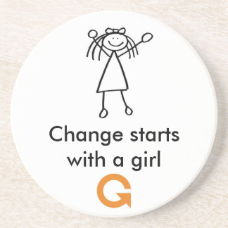 En Grès Dessous de verre - fille