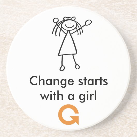 En Grès Dessous de verre - fille (Devant)