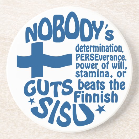 En Grès Dessous de verre finlandais de SISU (Devant)