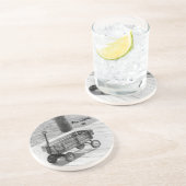 En Grès dessous de verre "Fire Island Wagon" (Côté)