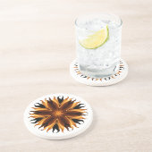 En Grès Dessous de verre Flames (Côté)