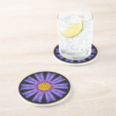 En Grès Dessous de verre fleur (Côté)
