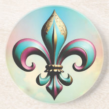 Dessous de verre Fleur de lis, catholique