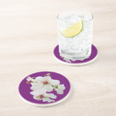 En Grès Dessous de verre Fleur sauvage Moth Mullein (Côté)