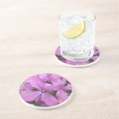 En Grès Dessous de verre Fleur sauvage violets (Côté)