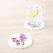 En Grès Dessous de verre - Fleurs Lilac (Côté)