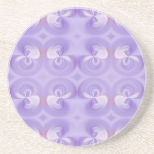 En Grès Dessous de verre Fleurs Violettes (Devant)