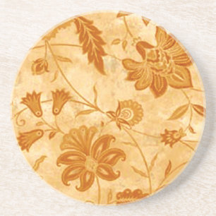 En Grès Dessous de verre floral