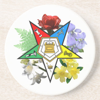 En Grès Dessous de verre Floral Etoile Orientale