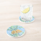 En Grès Dessous de verre Floral Mosaic Design (Côté)