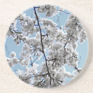 En Grès dessous de verre "Flores printanières"