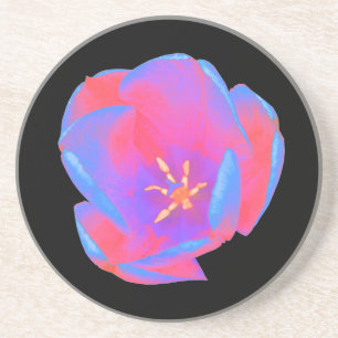 En Grès Dessous de verre Fluorescent Tulip