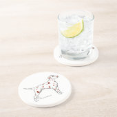 En Grès Dessous de verre : Foie Dalmatien (Côté)