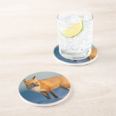 En Grès Dessous de verre Fox Brown (Côté)