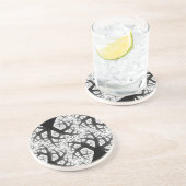 En Grès Dessous de verre fragiles de la forêt hantée (Côté)