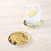 En Grès Dessous de verre Gold Coin (Côté)