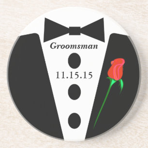 En Grès Dessous de verre Groomsman Tuxedo
