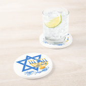 En Grès dessous de verre Hanoukka (Côté)