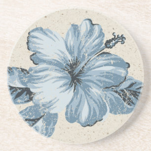 En Grès Dessous de verre hawaïens de barre de Tiki de