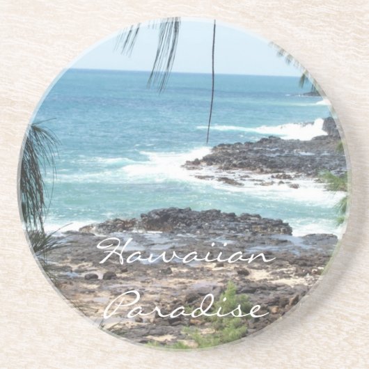 En Grès Dessous de verre hawaïens de paradis (Devant)