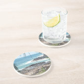 En Grès Dessous de verre hawaïens de paradis (Côté)