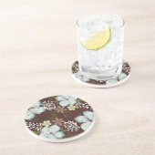 En Grès Dessous de verre Hawaiian Blue Flower (Côté)