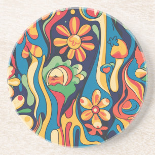 En Grès Dessous de verre hippie