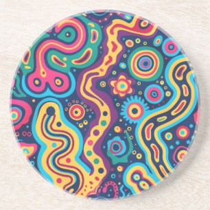 En Grès Dessous de verre hippie