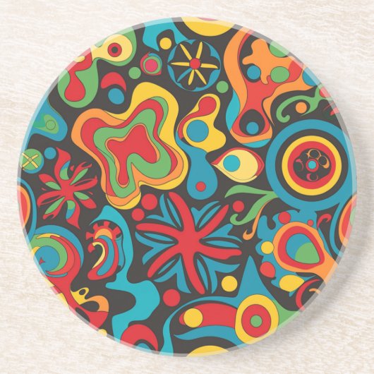 En Grès Dessous de verre hippie (Devant)