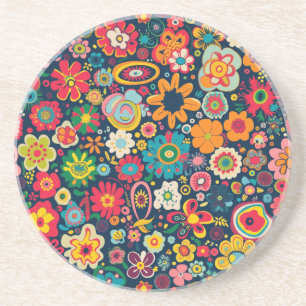 En Grès Dessous de verre hippie