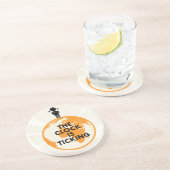 En Grès Dessous de verre - horloge de coutil (Côté)