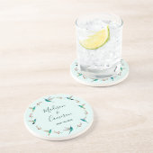 En Grès Dessous de verre Hummingbird personnalisé (Côté)