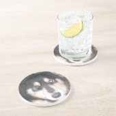 En Grès Dessous de verre Husky One Blue Eye One Brown Oeil (Côté)