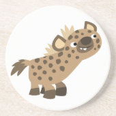 En Grès Dessous de verre Hyena Cartoon Curieux (Devant)