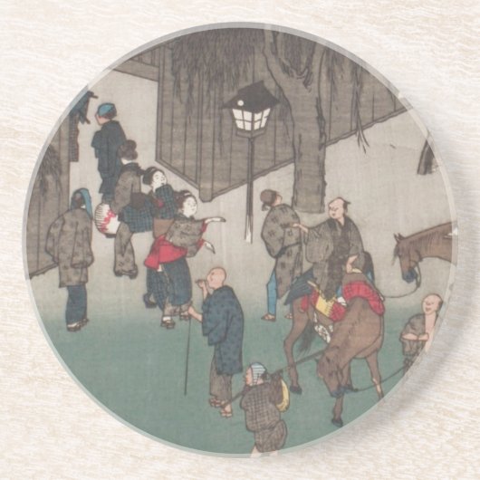 En Grès Dessous de verre Ichiryusai Hiroshige (Devant)