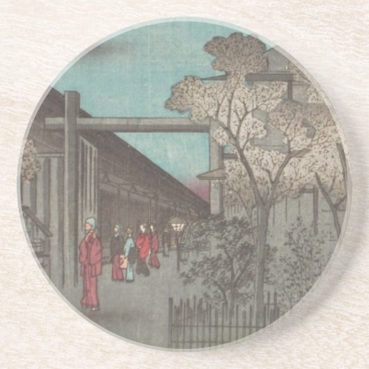 En Grès Dessous de verre Ichiryusai Hiroshige (Devant)