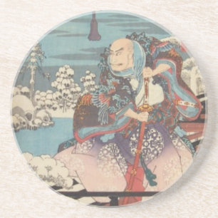 En Grès Dessous de verre Ichiryusai Hiroshige