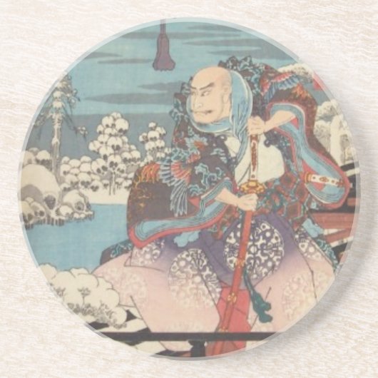 En Grès Dessous de verre Ichiryusai Hiroshige (Devant)