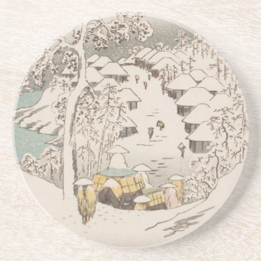 En Grès Dessous de verre Ichiryusai Hiroshige (Devant)