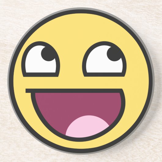 En Grès Dessous de verre impressionnants de visage (Devant)