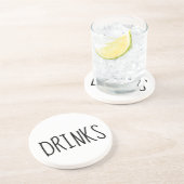 En Grès Dessous de verre inspirés par Dunn de boissons de (Côté)