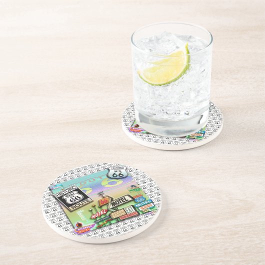 En Grès Dessous de verre - ITINÉRAIRE 66 (Côté)