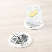 En Grès Dessous de verre Kelsey Letterpress (Côté)