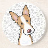 En Grès Dessous de verre KiniArt Ibizan Hound (Devant)