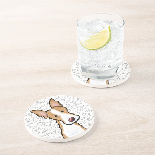 En Grès Dessous de verre KiniArt Ibizan Hound (Côté)