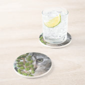En Grès Dessous de verre Kitten caché (Côté)