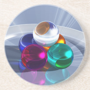 En Grès Dessous de verre léger de flexion