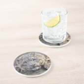 En Grès Dessous de verre Léopard de Neige Vishnu (Côté)