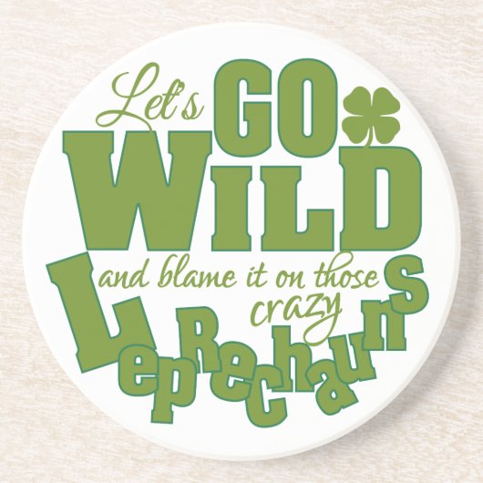 En Grès Dessous de verre Leprechaun (Devant)