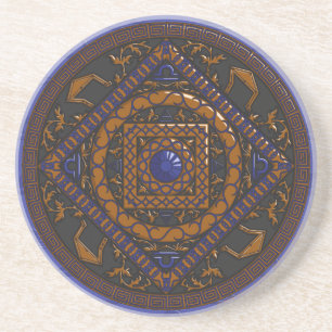 En Grès Dessous de verre Libra Mandala